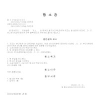 항소장 (피고제기) 항소장 (피고제기)